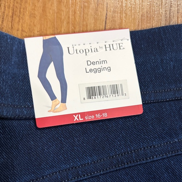 Hue dark wash denim leggings size XL - Picture 5 of 7